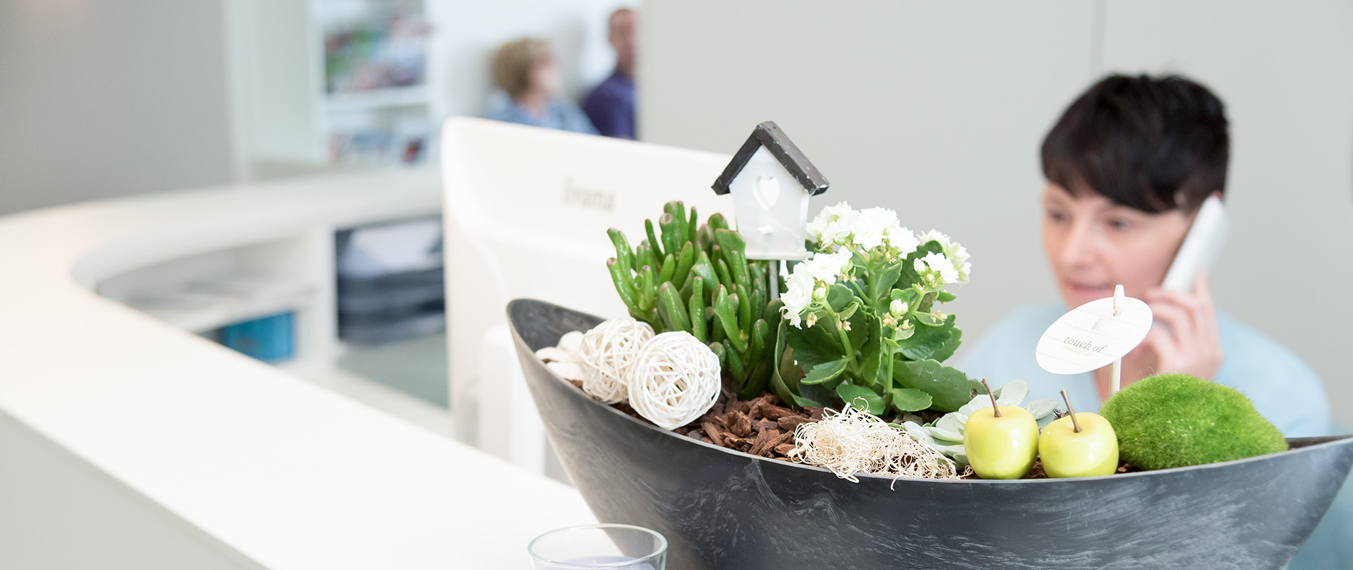 Empfangsbereich der Frauenarztpraxis Dres. Wilkens - Krautschick-Wilkens