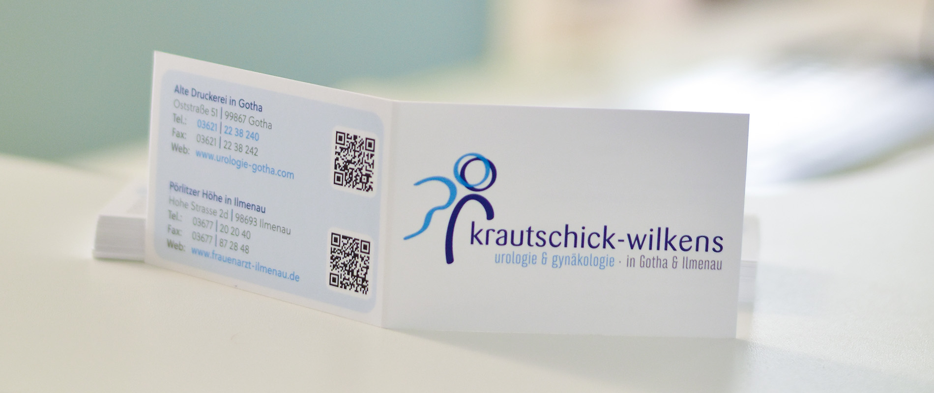 Visitenkarten der Praxis